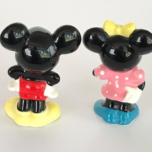 Disney Vintage Mickey And Minnie Mouse Figurine Made in Japan image 4