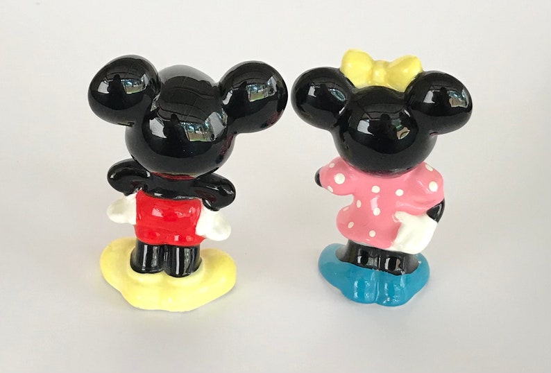 Disney Vintage Mickey And Minnie Mouse Figurine Made in Japan image 4