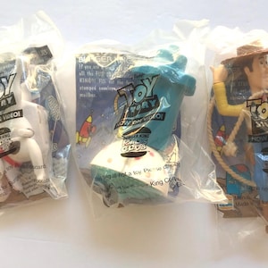 Burger King Kids Club Toy Story Action Figures Set of 3 Unopened