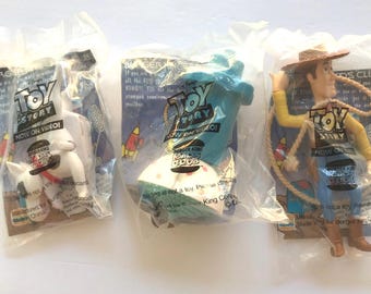 Burger King Kids Club Toy Story Action Figures Set of 3 Unopened