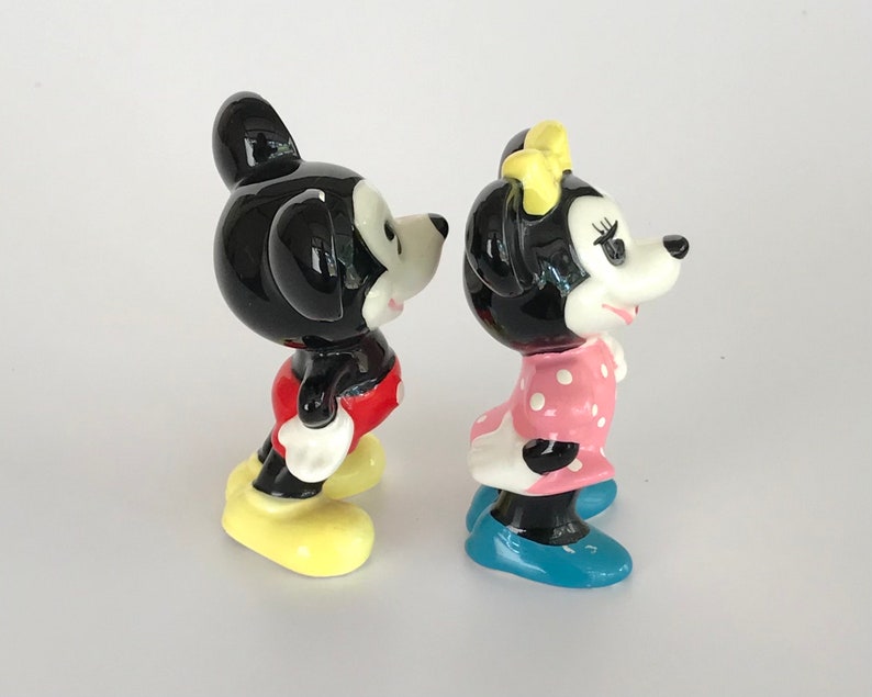 Disney Vintage Mickey And Minnie Mouse Figurine Made in Japan image 3