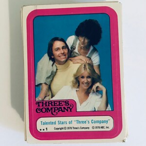 Three’s Company Topps Sticker Trading Cards Incomplete Set Duplicates
