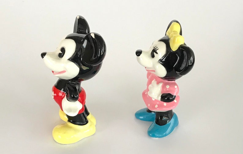 Disney Vintage Mickey And Minnie Mouse Figurine Made in Japan image 5
