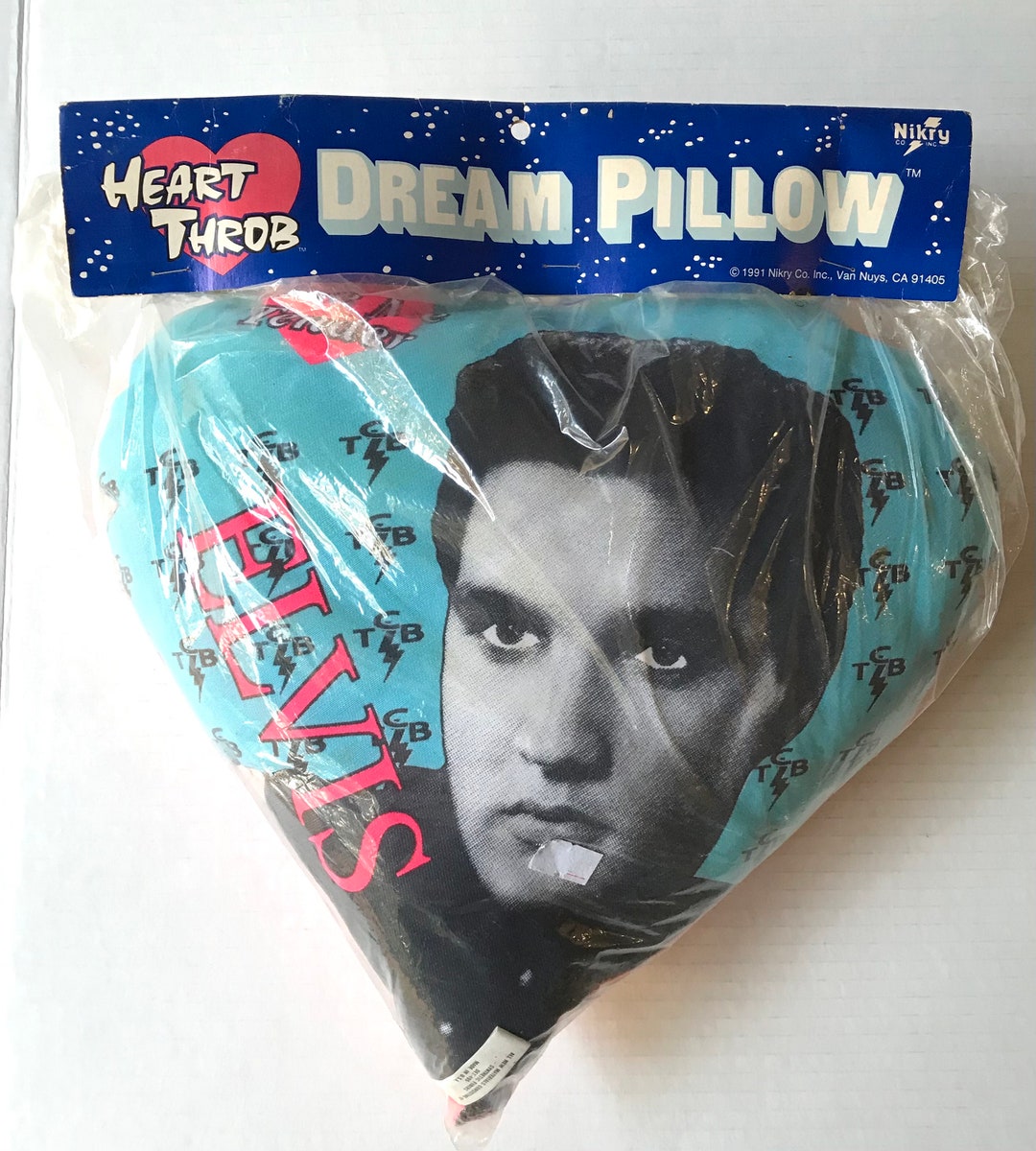 Elvis Presley Heart Throb Dream Pillow 1991 Nikry Etsy