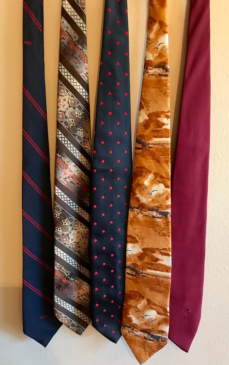 Neckties Lot of 10 Vintage Prints Solid Pattern Designers | Etsy