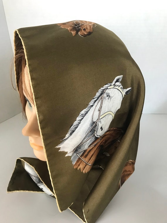 Thoroughbreds Vintage Echo Silk Scarf