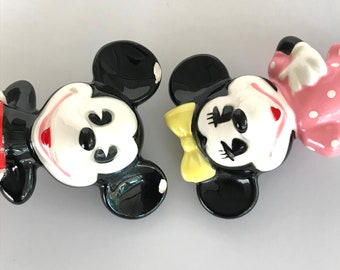 Disney Vintage Mickey And Minnie Mouse Figurine Made in Japan