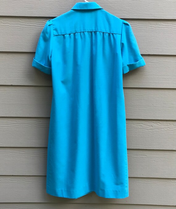 Schrader Sport Petites Aqua Short Sleeve Belted D… - image 5