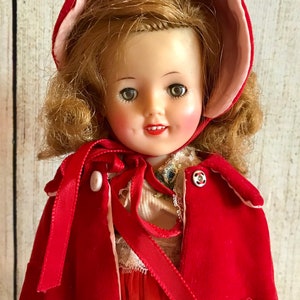 Shirley Temple Ideal Vintage Doll ST-12 Red Outfit