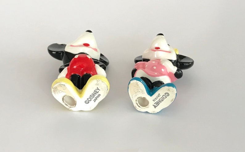 Disney Vintage Mickey And Minnie Mouse Figurine Made in Japan image 6