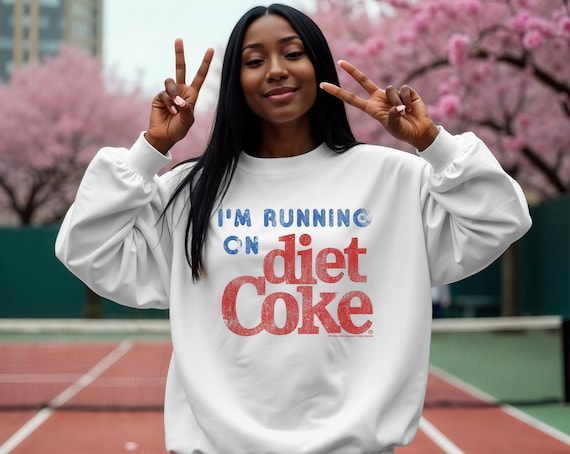 Running on Diet Coke/Funny caffeine t-shirt