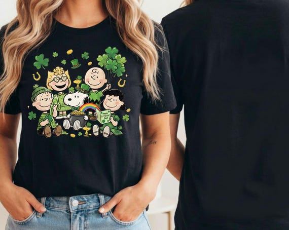 St. Patrick's Day Peanuts T-shirt/Charlie Brown and friends