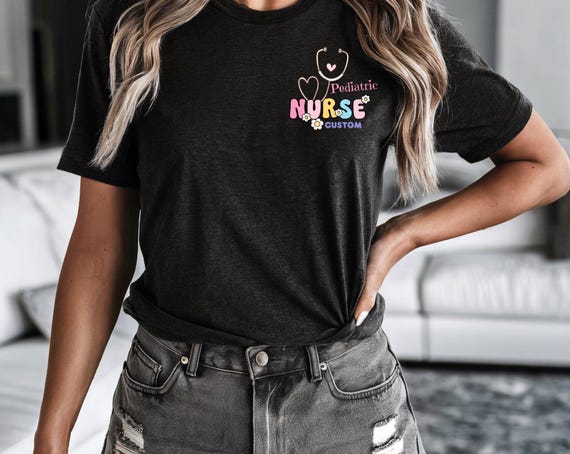 Custom Nurse T-Shirt: Personalized Bella Canvas Tee