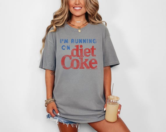 Running on Diet Coke T-shirt/Funny caffeine shirt