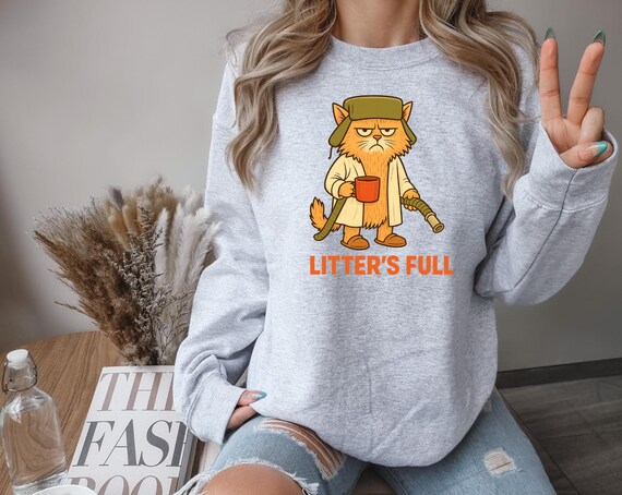 Litter is full cat Griswold Christmas movie parody sweatshirt