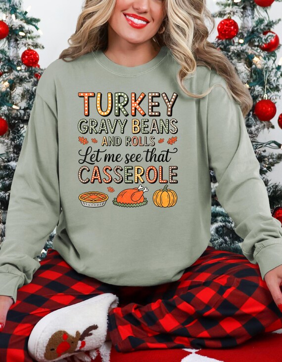 Comfort Colors Long sleeved Funny Thanksgiving shirt-Holiday dinner humor-Friendsgiving funny top