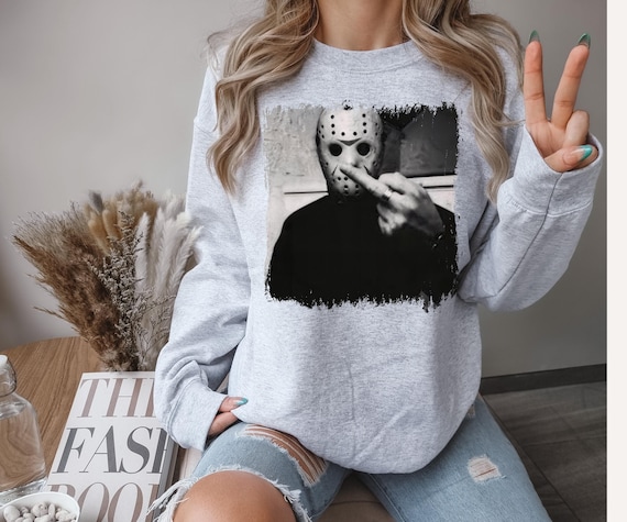 All your favorite 80s horror guys on a soft heavyweight sweatshirt. Halloween funny sweatshirt