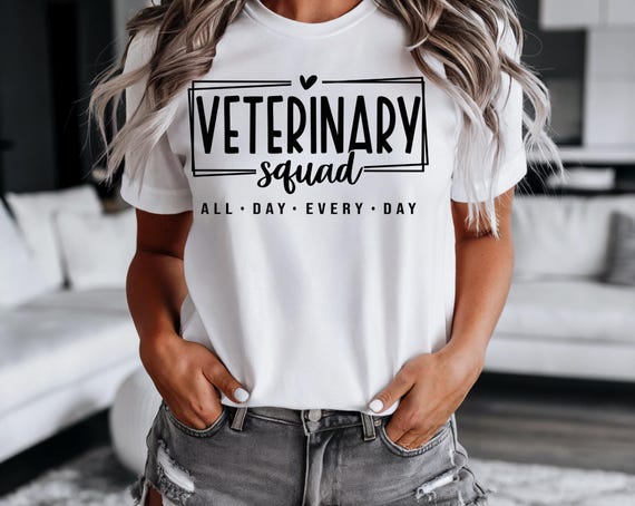 Veterinary Squad T-shirt/Vet Teams Shirt/Veterinary Staff Tee
