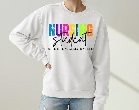 Nursing Student Sweatshirt for future Nurses/Nursing School crewneck