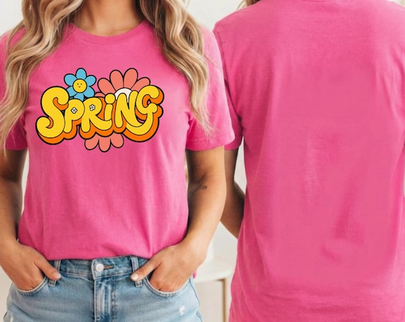 Spring Time Bright and colorful Graphic Tee, Retro spring Vibes T-shirt/Sweatshirt