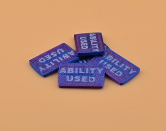 Ability Used Markers - 3D printed TCG accessories for Pokemon, tabletop gaming