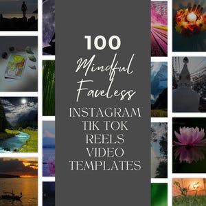 100+ Done-for-You Mindful Reel Covers | TikTok & Instagram Templates | Canva Editable | Holistic Coaches | Spiritual Coaches
