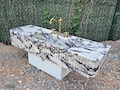 Calacatta Viola Marble Sink | Hand-Carved Ribbed Stone Basin | Luxury Vanity or Wall-Mounted Sink | Custom Sizes Available