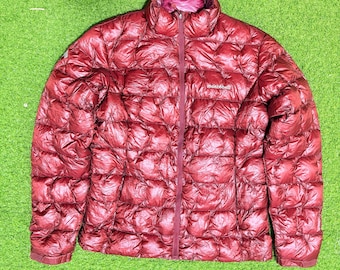 Montbell Plasma 1000 Down Jacket - Ultralight Burgundy Puffer, Men’s Large