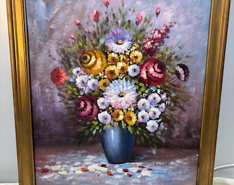 Vintage Floral Oil Painting