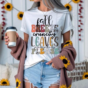 Fall Breeze Crunchy Leaves  SVG PNG Horror movies Adult Boho Retro Fall Leaves png, Retro Sublimation Fall File Front Back Svg Original