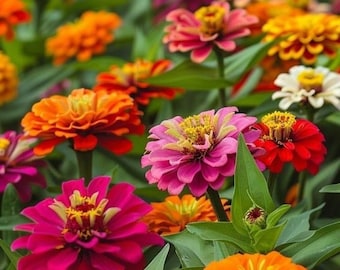 Zinnia California Giant, Mix Heirloom Seeds – For Your Garden