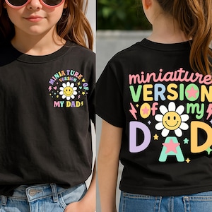 Versión en miniatura de mi papá PNG, diseño para niño pequeño, letra neón para niño pequeño, diseño para niño pequeño, descarga digital de camiseta de papá.