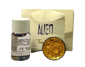 New Thierry Mugler ALIEN prodigy Ritual perfume oil & Gold Wax mini NOS