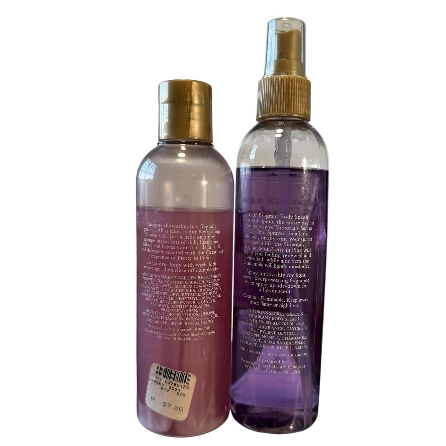 VTG Victoria's Secret Garden Pretty in Pink Fragrant Body Splash Spray & Gel  - Etsy