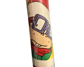 Retro Vintage 90s Rugrats Gift Wrap Paper Collectors Wrapping Christmas Paper