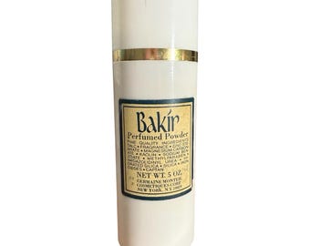 Vintage-Germaine Monteil Bakir Perfumed Powder   5 oz Original Rare