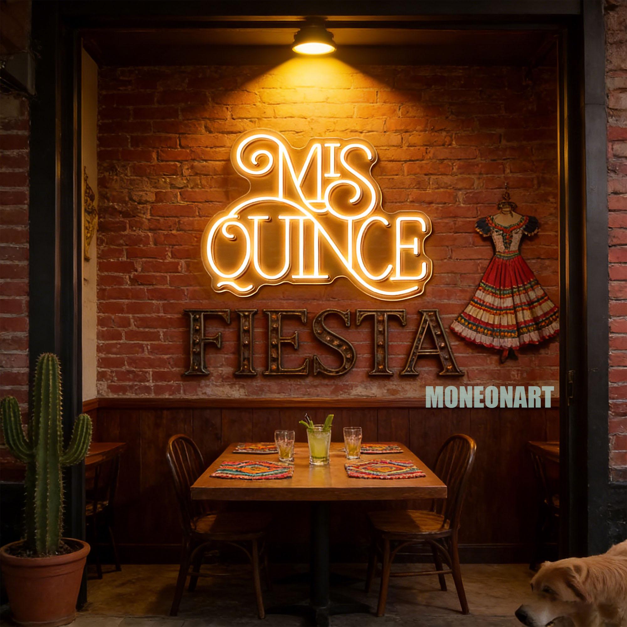 Mis Quince Neon Sign, Quinceañera LED Sign, Sweet 15 Party Decor ...