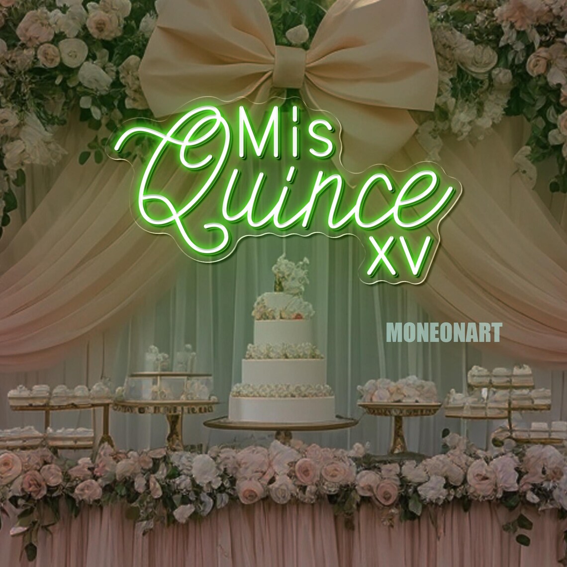 Mis Sign Custom Mis Quince XV Neon Sign, Birthday Party Decor - Etsy