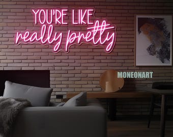 Sei davvero molto carina, insegna al neon, luce al neon LED personalizzata per salone, decorazione per studio di bellezza, insegna da parete per salone di unghie, decorazione per cabina ciglia, sfondo fotografico