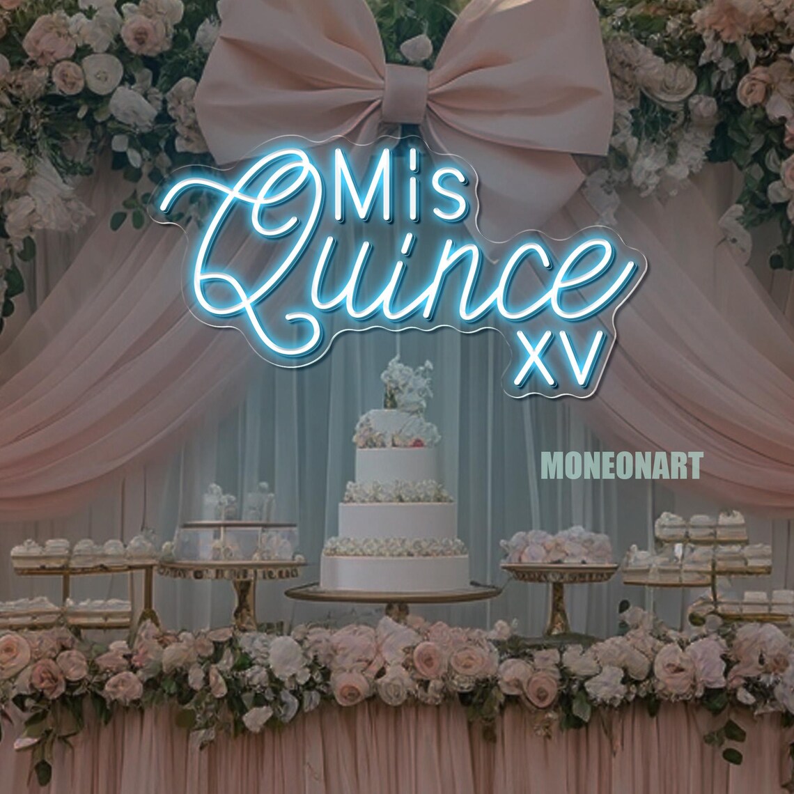 Mis Quince XV LED Neon Sign Custom Quinceañera Party Decor Sweet 15 ...