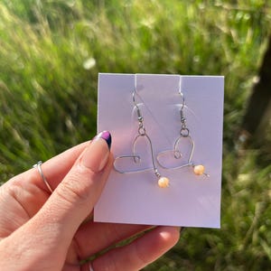 Dangly Heart earrings