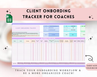 Client Session Tracker for Coaches, CRM, Client Management Google Sheet, Coaching Tracker