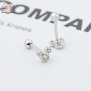 Womens Mickey Mouse Stud Earrings image 2