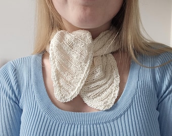 Patrón de tejido de bufanda Brisa de verano