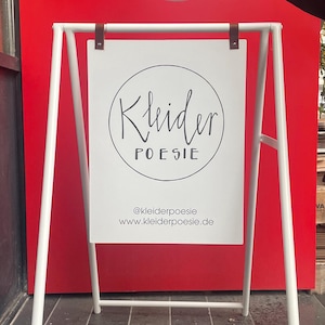 Custom A-Frame Hanging Sign | Personalized Metal Logo Sign | Sandwich Business Sign |Side Walk Sign | Business Blade Sign