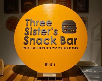 Custom Wood Sign, Round Wooden Sign, Personalized Wooden Logo,Business Commercial Signage, Shop Logo Sign, Laser Cut Logo Sign,3D Wood Sign