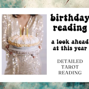Birthday Tarot Reading | Your Year Ahead Guide | Honest, Intuitive Tarot Reading + Journal Prompts | Audio or PDF in 1–2 Days