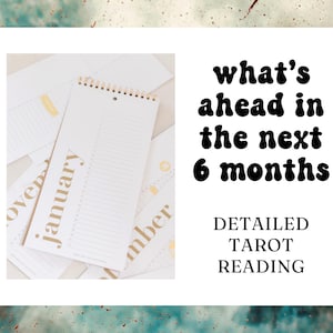6-Month Tarot Forecast | Half-Year Guidance & Insights | Honest, Intuitive Tarot Reading + Journal Prompts | Audio or PDF in 1–2 Days