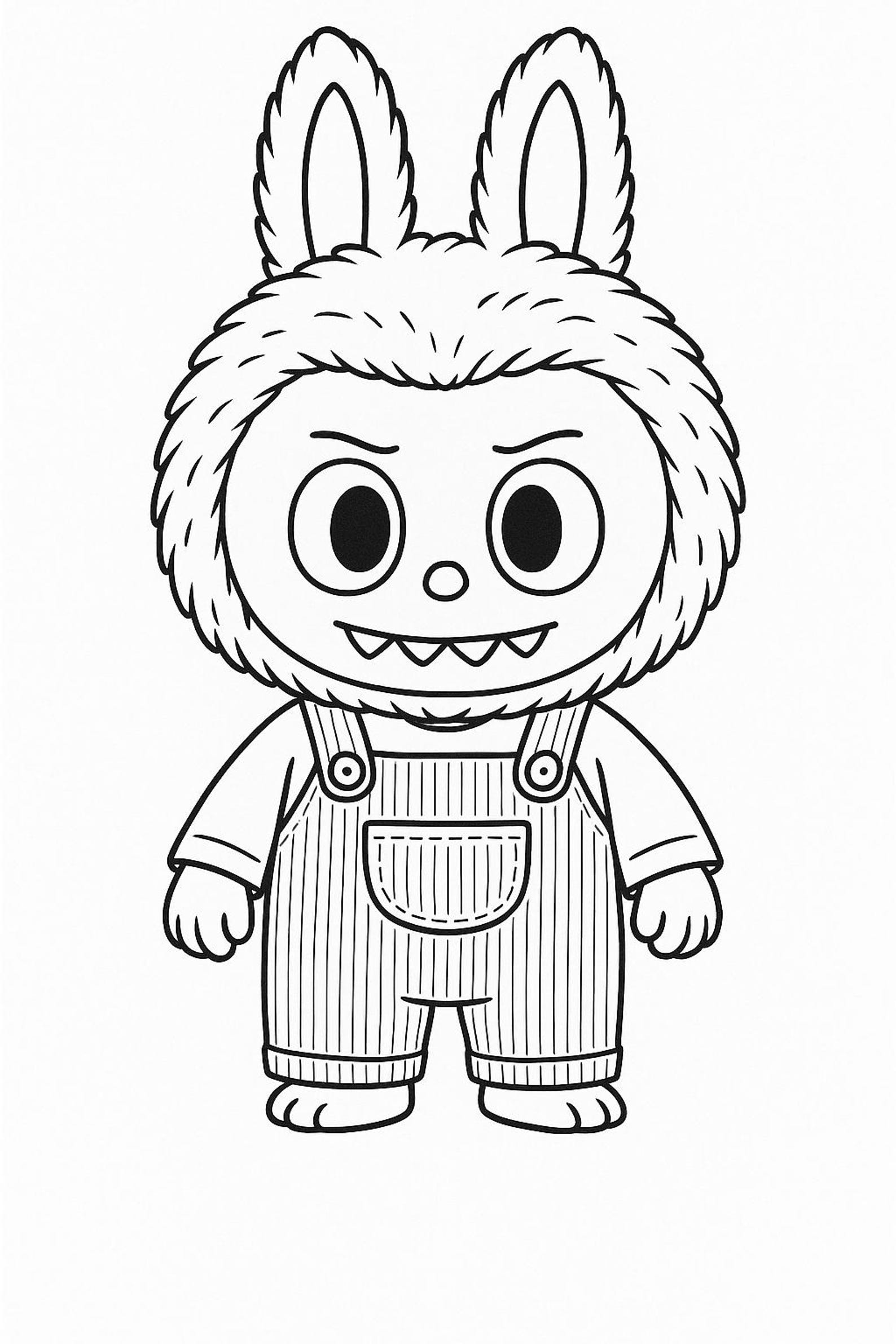 Labubu Printable Page - Etsy