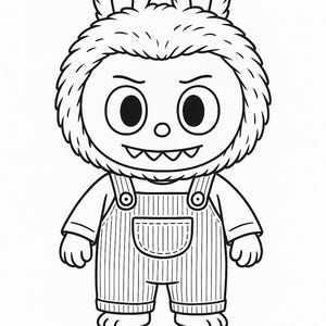 Labubu printable page